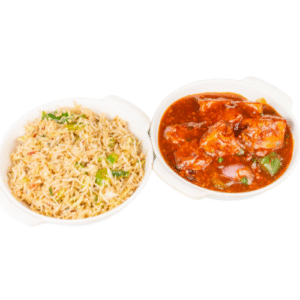 Veg Fried Rice+Chilli Paneer Gravy (Combo Pack)