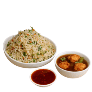 Veg Fried Rice+Chilli Chicken Gravy (Combo Pack)