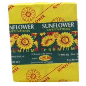 Premium Sunflower Sfety matches 10 pcs Box