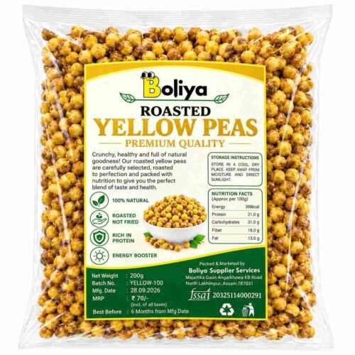 Roasted Yellow Peas 200g | Crunchy & Tasty Snack