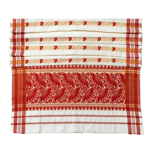 Assamese Gamosa - Jaapi Design | Traditional Assam Gamosa