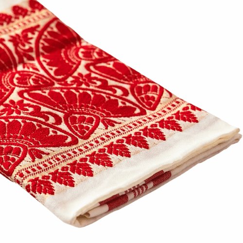 Assamese Gamosa - Jaapi Design | Traditional Assam Gamosa - Image 2