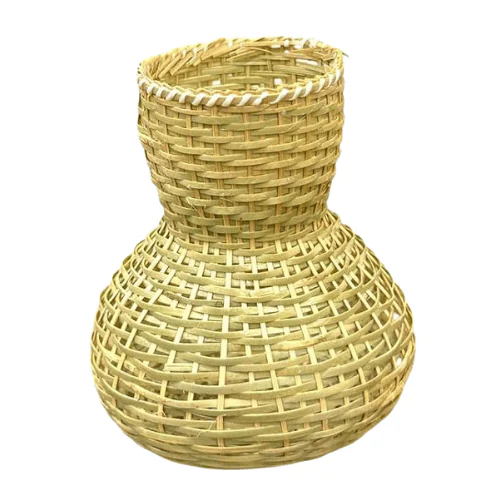 Handcrafted Bamboo Flower Vase & Pen Stand | Assamese Khaloi Craft